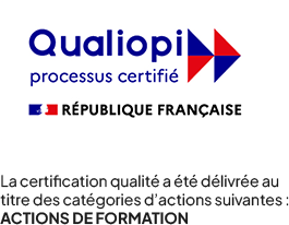 La certification qualité a été délivrée au titre des catégories d’actions suivantes : Actions de formation